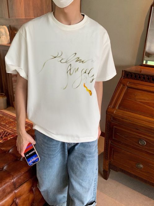 HOT100%新品 パームエンジェルス とはスーパーコピー 純綿tシャツ シンプル 短袖 ココナツプリント 夏 ホワイト
