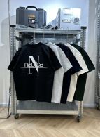 ノーティカ ストライプシャツｎ級品 春夏新品 半袖tシャツ 純綿 トップス シンプル 柔らかい  大人気 Ｎプリント 5色可選