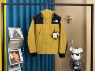 TNFザノースフェイス 中綿ジャケットコピー アウター トップス ストームジャケット 大人気 防水 防風 フード付き 運動 イエロー