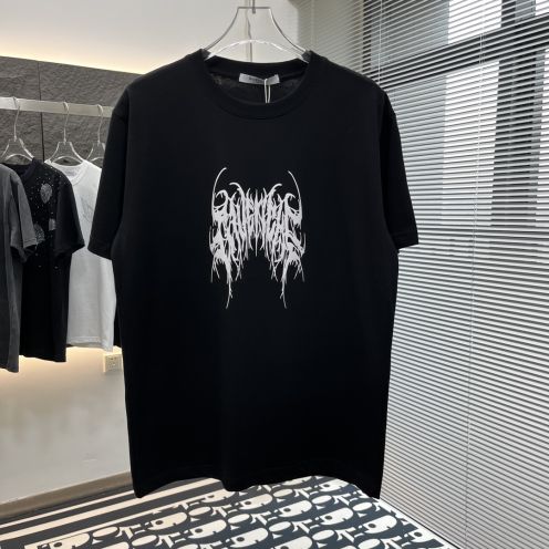 ジバンシィトップスコピｎ級品 純綿 トップス Tシャツ 半袖 プリント シンプル 人気新作 ファッション 2色可選 ブラック