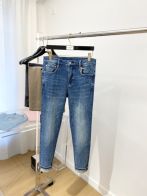 最安値人気 ジバンシーズボンスーパーコピー 人気新作 デニム ジンーズ ズボン パンツ 柔らかい 美脚 ロゴプリント カジュアル ブルー