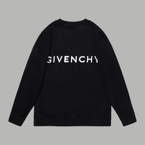 冬服 ジバンシィ ニットスーパーコピー 暖かい ウール 厚いトップス セーター シンプル ファッション 大人気 ブラック  