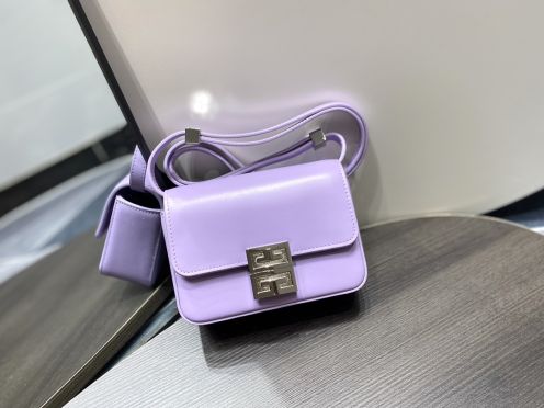 ジバンシー カバンコピー ハンドバッグ 斜め掛けバッグ レザー ミニバッグ ファッション 調整可 手袋 多色可選 パープル
