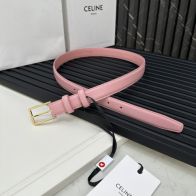 セリーヌリボンスーパーコピー 牛革 パンチング レディース 仕事用 レザー レディース ビジネス ゴールドバックル ピンク