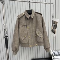 限定セール低価 セリーヌ スペンサージャケットｎ級品 暖かい トップス アウター シンプル ファッション グレイ