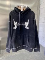 存在感のある アスクユアセルフ 黒トレーナーn級品　フード付きパーカー　平和の象徴である鳩