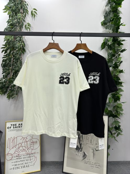 人気 定番 可愛いオフホワイト アメリカｔシャツ偽物　23番　プリント