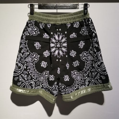 ASKYURSELF 人気セールHOT ヴェルサーチェ セットアップコピー プリント カラフル 人気 ファッション 夏ズボン ショットパンツ ブラック