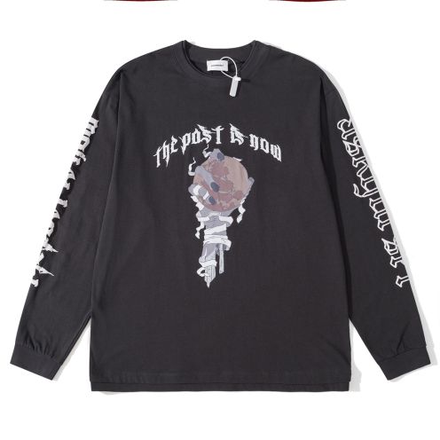 ASKYURSELF 新作到着!!  tシャツ おしゃれｎ級品 長袖 トップス 純綿 ゆったり ファッション ゆったり 人気品 ブラック