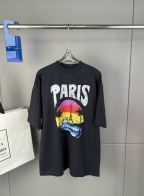 激安通販 バレンシアガ ｔシャツ偽物 ビーチ風  手書き文字 フェード効果