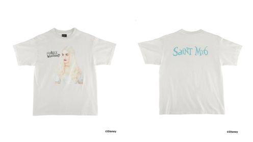 [新季度]セントマイケルtシャツコーデ偽物 トップス 純綿 アリスプリント 短袖 大人気  ホワイト