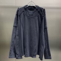 新商品! ユヴェントス tシャツ偽物 純綿 トップス 長袖 ゆったり 男女兼用 フェイクレイヤード ロゴ刺繍 ブラック