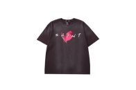 SAINTMICHAEL 春夏人気定番安い セントマイケル 洗濯偽物 純綿 短袖 プリント 柔らかい トップス  ファッション コーヒー色