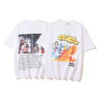 SAINTMICHAEL セントマイケル コムドットスーパーコピー 純綿 ゆたっり 短袖tシャツ 漫画プリント トップス  シンプル ホワイト