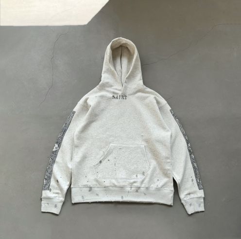 マイケルパーカーｎ級品 トップス プリント 純綿 柔らかい フード付き 品質保証 人気 シンプル 男女兼用 ホワイト