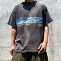 品質保証安い セントマイケル リステアコピー 夏服 プリント シンプル  純綿 トップス 半袖 人気商品 ブラック