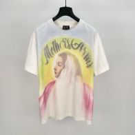 セントマイケル コラボ激安通販 聖母プリント 純綿tシャツ トップス 短袖 シンプル 人気新作 ファッション ホワイト