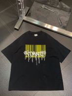 素敵な ヴェトモン ロングtシャツｎ級品 純綿 トップス 短袖 プリント メンズ 柔らかい 快適 ブラック