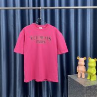 ヴェトモンtシャツスーパーコピー 純綿 トップス 短袖 プリント Tシャツ 男女兼用 ファッション 大人気 ローズレッド