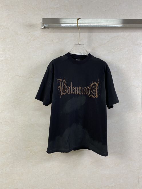新作到着!! レディース バレンシアガtシャツスーパーコピー トップス 純綿 ファッション 人気販売 ブラック