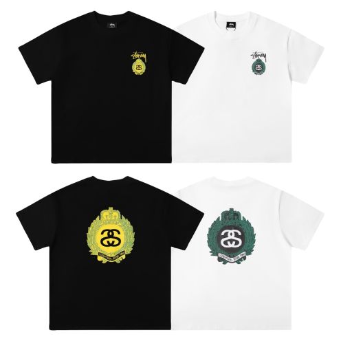 人気定番安い ストゥーシー コラボ tシャツコピー トップス 純綿 ファッション 半袖 プリント シンプル 2色可選
