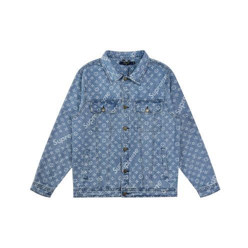 2023大人気 高級感あるシュプリームサイズ感ジャケットコピー　LV＆Supreme　コラボレーション　デニムジャケット