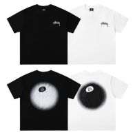お得100%新品 stussy 刺繍 tシャツ偽物 トップス 純綿 ファッション 半袖 プリント ファッション 2色可選