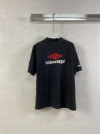 爽やか！メンズ バレンシアガtシャツ偽物 トップス 純綿 ロゴプリント ファッション 大人気 快適 ブラック