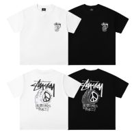 ステューシーtシャツメルカリスーパーコピー トップス 純綿 短袖 プリント ファッション 夏新品 2色可選