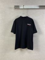 夏 新作登場 バレンシアガtシャツサイズ感激安通販 トップス 純綿 ファッション 男女兼用 柔らかい 2色可選 ブラック