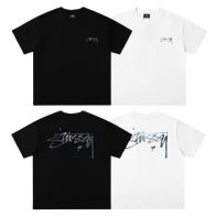 夏新品 ステューシーtシャツコーデコピー トップス 純綿 短袖 プリント 人気新作 シンプル ファッション 2色可選