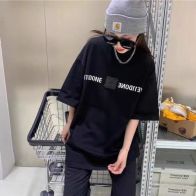 WE11DONE 存ウェアハウス 800 シルエット偽物 プリント 純綿Tシャツ トップス 半袖 夏服 3色可選