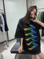 WE11DONE 存在感のある ロックウェル tシャツ激安通販 プリント 純綿 トップス 半袖 カラフル 男女兼用 2色可選