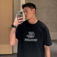WE11DONE 人気セールHOT ウェルダン ネックレススーパーコピー Tシャツ 純綿 トップス 半袖 プリント 2色可選