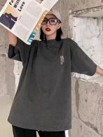 WE11DONE ウェルダン 韓国激安通販 純綿Tシャツ トップス 半袖 リベットロゴ 人気新作 ブラック