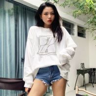 WE11DONE 今季セール限定品 ウェルダン英語激安通販 長袖tシャツ 純綿トップス シンプル 柔らかい ホワイト