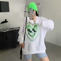 WE11DONE HOT100%新品 ウェルダン 韓国偽物 長袖tシャツ 純綿トップス 柔らかい 緑ハット ファッション ホワイト
