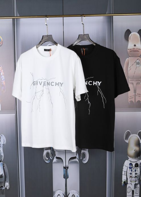 超レア激得 ジバンシーのロゴスーパーコピー ファッション Tシャツ トップス 純綿 半袖 柔らかい 2色可選