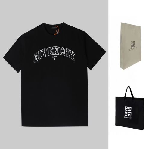 高級感に溢れ ジバンシィ tシャツ メンズｎ級品 日常服 トップス 純綿 シンプル プリント 半袖 人気新作 2色可選 ブラック