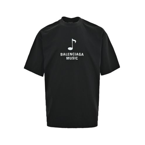 バレンシアガ 偽物 コピー 半袖 Tシャツ コットン ブラック 柔らかい 花柄