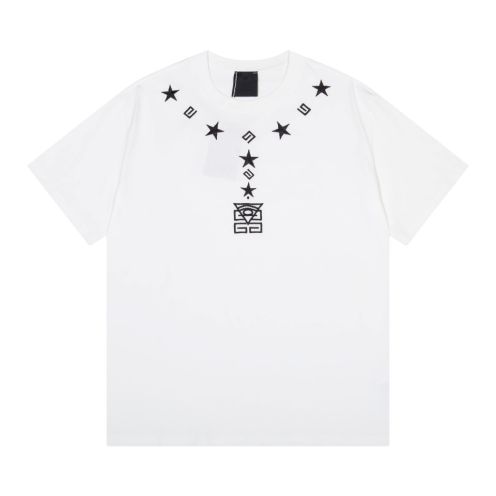 大絶賛 ジバンシィtシャツスーパーコピー 短袖 純綿トップス プリント ゆったり 個性的 男女兼用 2色可選 ホワイト