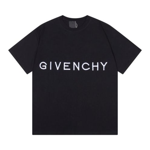今季欲しい 高品質 ジバンシィ ロゴ激安通販 短袖 純綿トップス プリント tシャツ ゆったり 男女兼用 ブラック