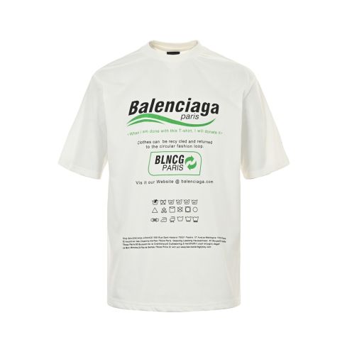 バレンシアガ 激安通販 コピー 半袖 Tシャツ コットン ホワイト 柔らかい 花柄
