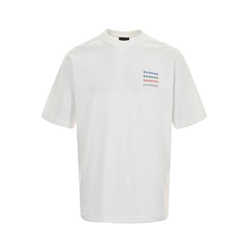 バレンシアガ 2024新作 コピー 半袖 Tシャツ コットン ホワイト 柔らかい 花柄