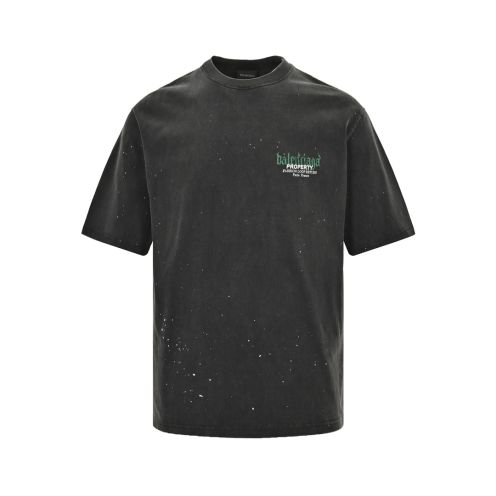 バレンシアガ 偽物 コピー 半袖 Tシャツ コットン ブラック 柔らかい 花柄