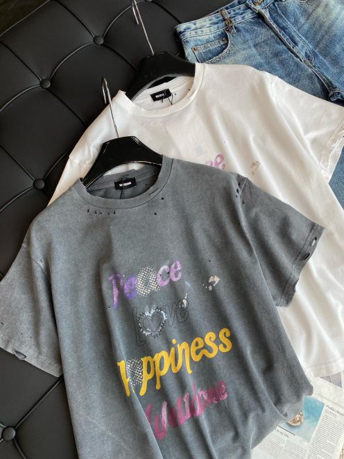 WE11DONE 今季欲しい ウェルカムヘル tシャツスーパーコピー 半袖 トップス 純綿 青春 プリント 大人気 2色可選