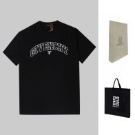 高級感に溢れ ジバンシィ tシャツ メンズｎ級品 日常服 トップス 純綿 シンプル プリント 半袖 人気新作 2色可選 ブラック