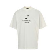 バレンシアガ BALENCIAGA限定 コピー 半袖 Tシャツ コットン ホワイト 柔らかい 花柄