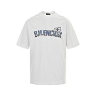 バレンシアガ 定番人気物 コピー 半袖 Tシャツ コットン ホワイト 柔らかい 花柄