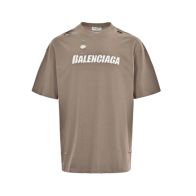 バレンシアガ 2024新作 コピー 半袖 Tシャツ コットン カーキ 柔らかい 花柄